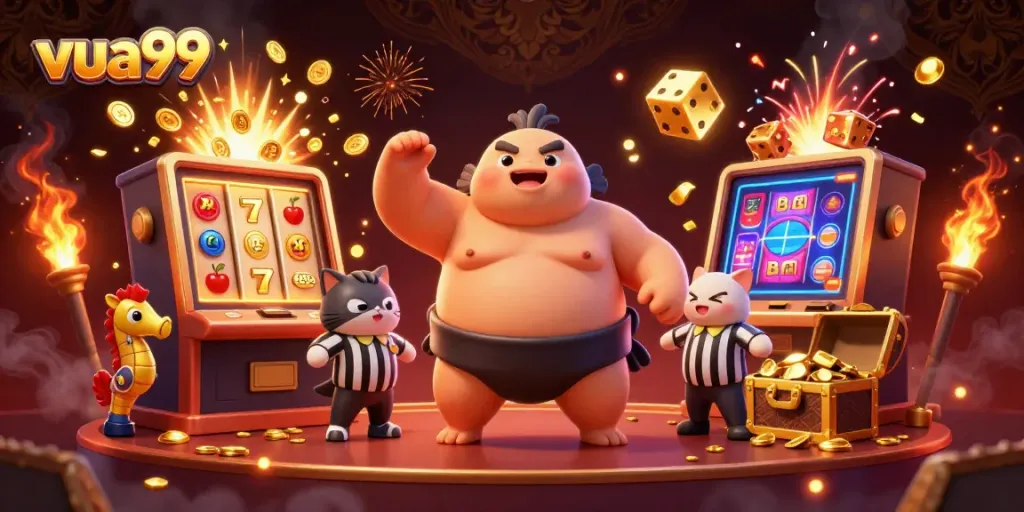 Experience vibrant online gaming fun with vua99, featuring a spectacular fugu under the sea!