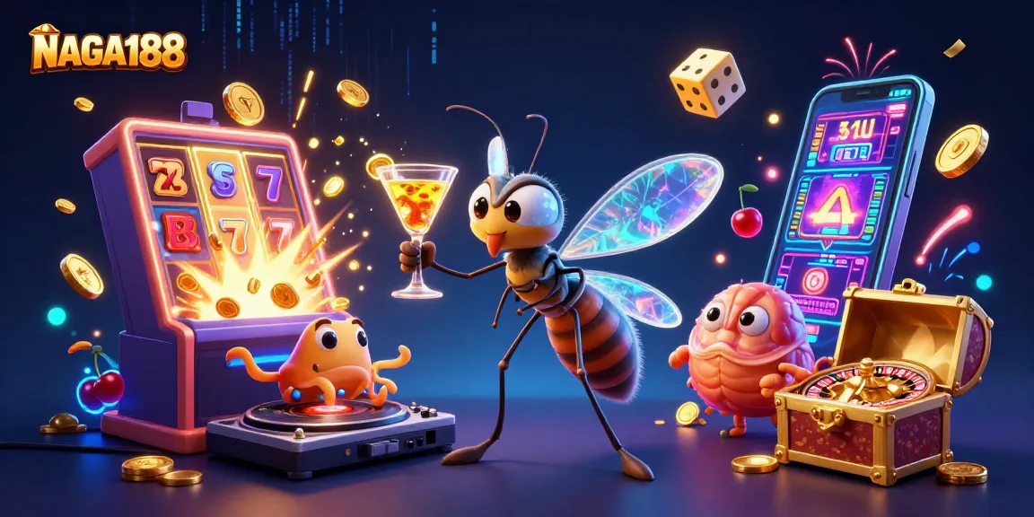 NAGA188 bermain dengan slot jackpot dan simbol keberuntungan di kasino online