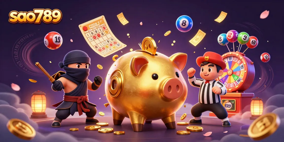 Celebrate the excitement of winning with the sao789 sumo wrestler and his colorful casino companions.
