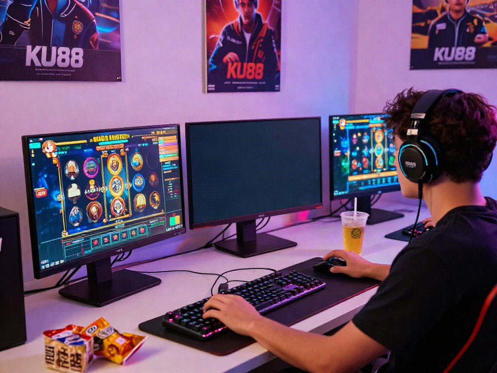 Exciting gaming experience on KU88 with immersive setup and vibrant graphics.