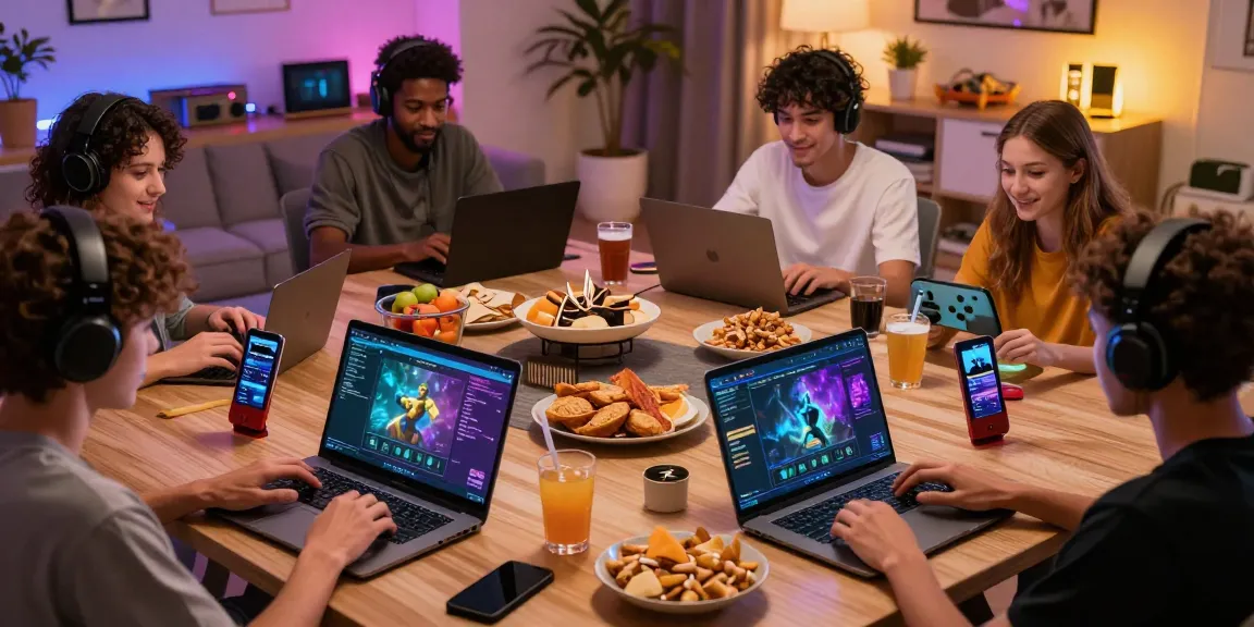 Players enjoying the hitclub gaming experience in a cozy setting.