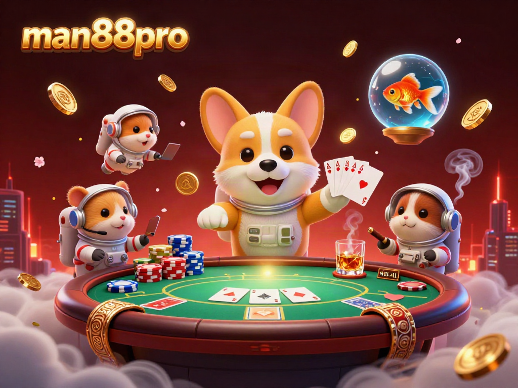 Experience exciting gameplay at man88pro with vibrant 3D casino characters enjoying dynamic games.