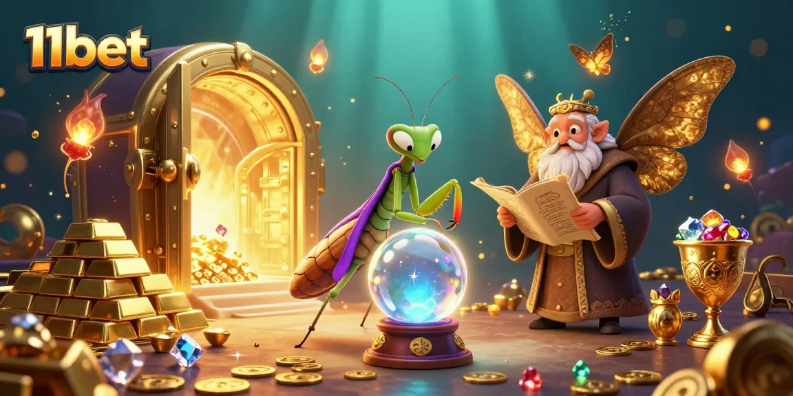 Experience the thrilling world of 11bet with a fortune teller and librarian among treasures.