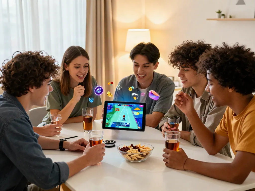 Online gaming session with friends enjoying man88's immersive experience and excitement.