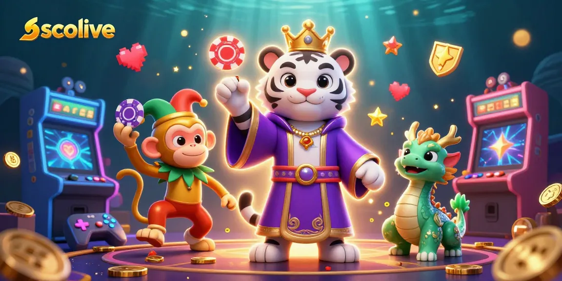 Socolive showcases a vibrant 3D rendering of charming characters celebrating gaming triumphs, enhancing casino vibes.