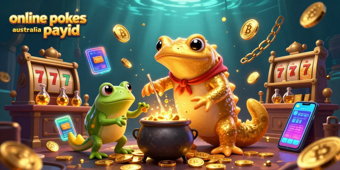 Engage with online pokies Australia PayID through vibrant golden casino imagery.